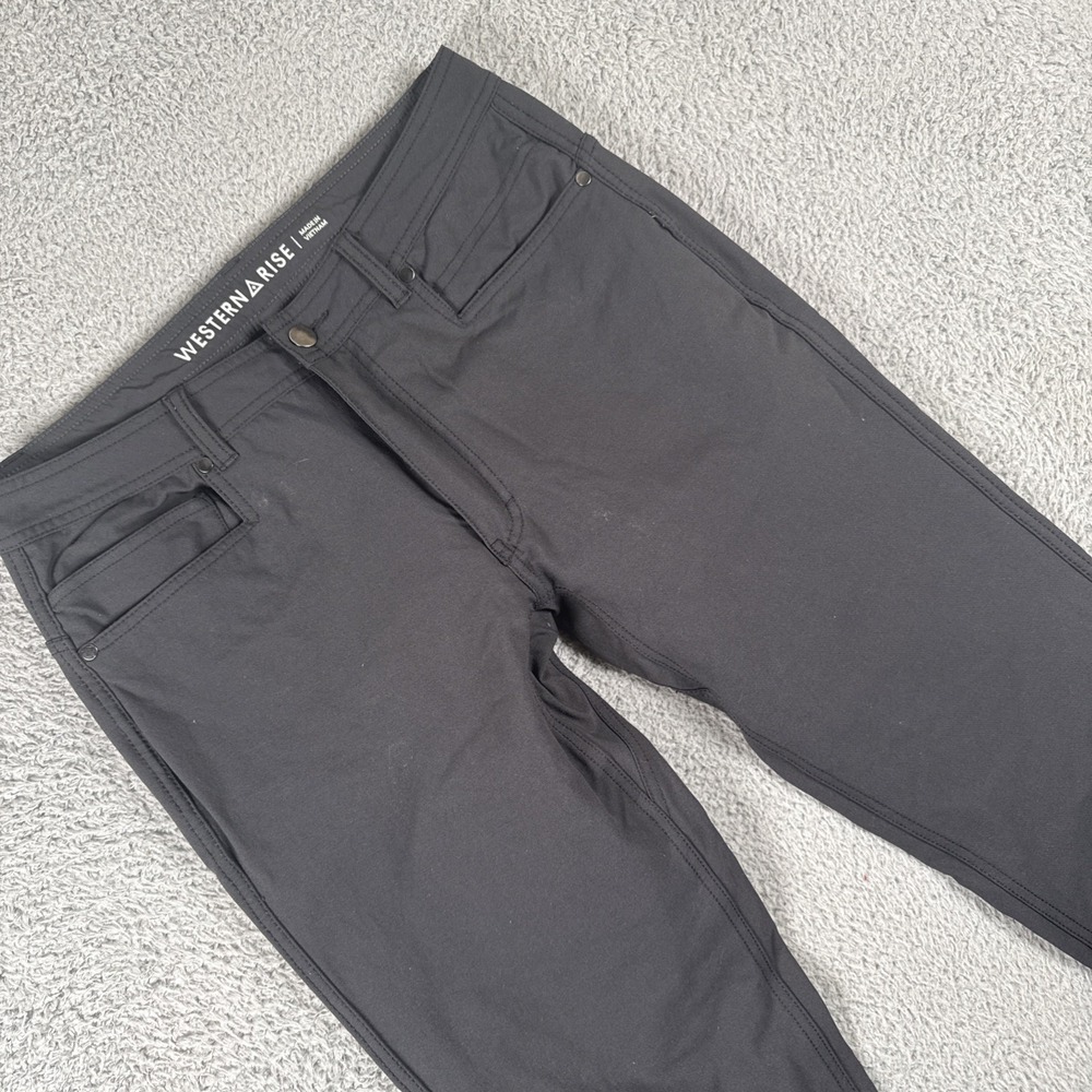 Western Rise Diversion Pants Mens 32x32 Black Durable Performance Jean